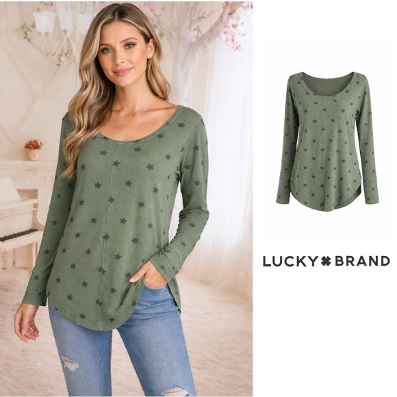 Lucky Brand Sweaters - NEW Lucky Brand Star Print Thermal top